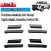 Exterior Rearview Mirror Trim for Tacoma 2024 2025 ABS Carbon Fiber Anti Scratch Exterior Modification Kit 4PCS Tacoma Accessories (Carbon Fiber) view 4