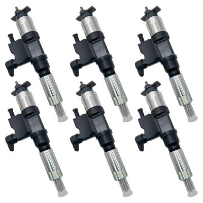 ZJSYPXB 6-Pieces 095000-6383 0950006383 Fuel Injector Fits for Isuzu Engine 6HK1