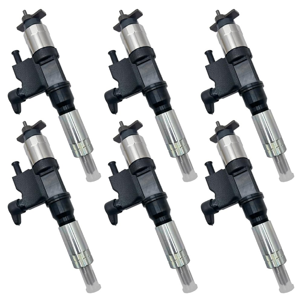 ZJSYPXB 6-Pieces 095000-6383 0950006383 Fuel Injector Fits for Isuzu Engine 6HK1