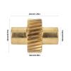 Qiilu Land Seat Gear Replacement - Power Electric Seat Control Adjust Wheel Gear for LC80 4500 - Durable Brass Construction view 2