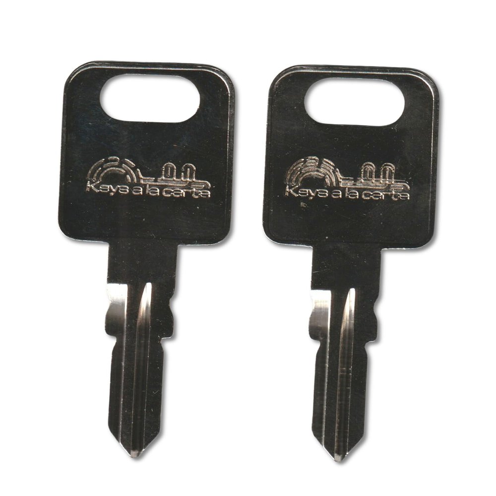 316 Pair (2) Replacement Keys Cut to Code on FIC3 Blank for Fastec/F.I.C. RV & Travel Trailer Locks | KEYSALACARTE