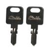 316 Pair (2) Replacement Keys Cut to Code on FIC3 Blank for Fastec/F.I.C. RV & Travel Trailer Locks | KEYSALACARTE view 1