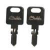 316 Pair (2) Replacement Keys Cut to Code on FIC3 Blank for Fastec/F.I.C. RV & Travel Trailer Locks | KEYSALACARTE view 2