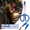 Car Light Bulb Removal Tool - LED Clip Extractor Anti Slip Handle Headlight Pliers, Compact Precision Grip, Automotive Puller, Lighting Service Kit | Professional Use for Truck SUV Tractor RV view 4