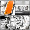 ALEGE Headlight Assembly Compatible with Dodge Avenger 3.6L 2011-2014 for Dodge Avenger 3.5L 2008-2010 for Dodge Avenger 2.7L 2008-2010 Chrome Amber 20907800 view 2