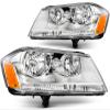 ALEGE Headlight Assembly Compatible with Dodge Avenger 3.6L 2011-2014 for Dodge Avenger 3.5L 2008-2010 for Dodge Avenger 2.7L 2008-2010 Chrome Amber 20907800 view 3
