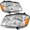 ALEGE Headlight Assembly Compatible with Dodge Avenger 3.6L 2011-2014 for Dodge Avenger 3.5L 2008-2010 for Dodge Avenger 2.7L 2008-2010 Chrome Amber 20907800 view 4
