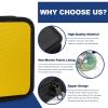 Fkewp Car CD Case, 40 Capacity CD Storage Binder Wallet Zipper Protective Case, Portable Automotive DVD Disc Storage Organizer for Home Travel Office, Universal Car Accessories (Yellow) view 3