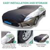 All-Season Half Car Cover for Renault Clio 2 Phase 2 5Doors(1998-2012) Snow car Cover,Suitable for ICY and Snowy Weather, Providing dust and UV Protection for Both Indoor and Outdoor Vehicles. view 4