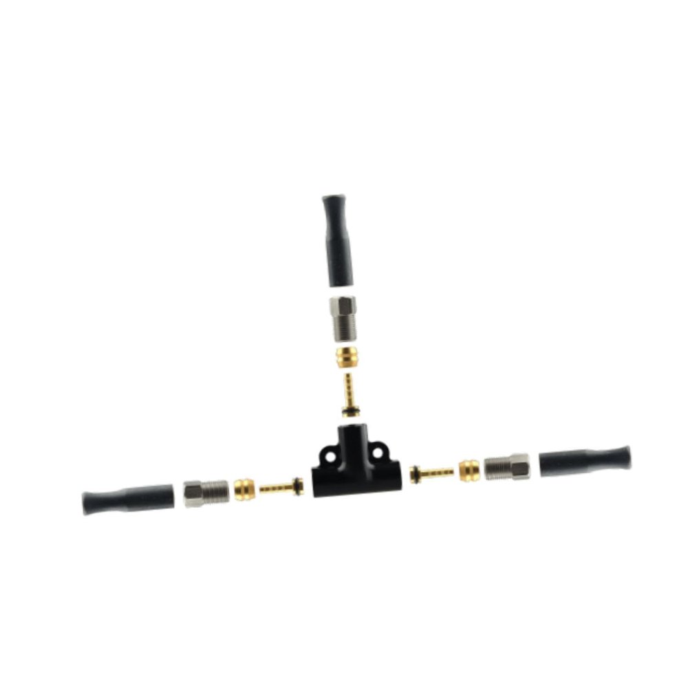 getuse Bike Hydraulic Oil Brake Hose Splitter Connector Tee Fitting for Bicycle Disc Brake Sets- T Shaped