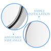 OSOLADY Blind Spot Mirrors 2Pcs Adjustable Wide Angle Car Rear View Auxiliary Side Mirrors with Silver Frame for Suvs and Trucks view 3