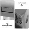 FOYTOKI Push Button Door Lock and Latch Kit, Silver Keyless Cabinet Lock Set for Rv, Trailer, and Ambulance, Square Push Button Latches Hardware for Travel Trailer Cabinets view 4