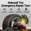 Rlcvecv Sidewall Tire Repair Kit, Tire Puncture Repair Kit Portable Side Wall Slug Emergency Repairs Tool Compatible with ATV UTV SXS Lawnmower Tractor RZR Talon KRX view 4