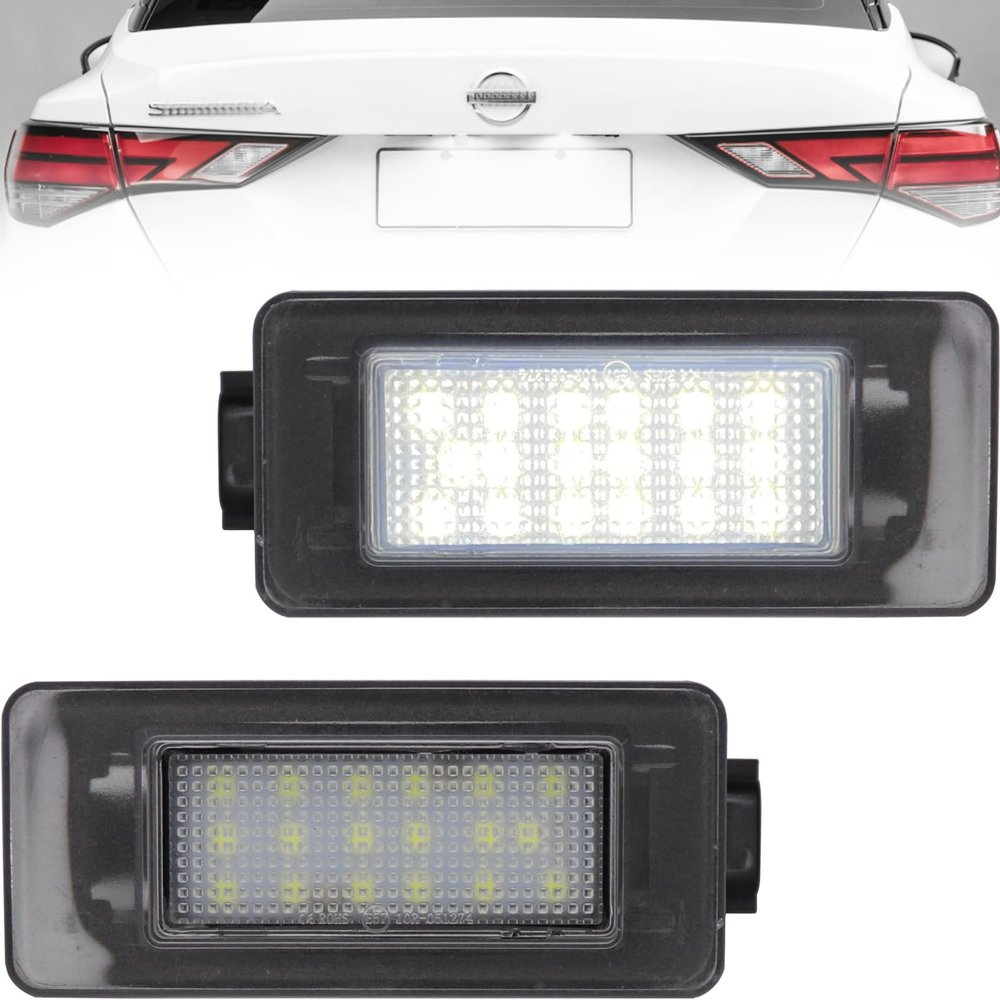 Gorromp LED License Plate Lights for Nissan 2020-2025 Sentra S, SR, SV 6000K White LED Rear Number Plates Light Lamps Assembly 265108990E