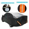 Heavy Duty Oxford Car Cover Compatible with Buick Regal Sedan 2018-2020, Full Coverage Outdoor Cover with Zipper, Rainproof Windproof UV Protection Snowproof Anti Freeze view 4