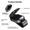 FortiyParts 2 Pack Car Visor Sunglasses Holder Universal Anti-Scratch Clip with One-Hand Operation, Secure & Easy-Access Storage for Sunglasses, Car Visor Accessories Gadgets (Black) view 2