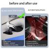 FortiyParts 2 Pack Car Visor Sunglasses Holder Universal Anti-Scratch Clip with One-Hand Operation, Secure & Easy-Access Storage for Sunglasses, Car Visor Accessories Gadgets (Black) view 4