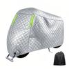 Anti-Hail Motorcycle Cover for Yamaha Zest 50 Catcon., 210D Oxford Heavy Duty Storage Full Exterior Covers with Lock Hole, Windproof Freeze-Proof Dust Motorbike Cotton Covers view 1