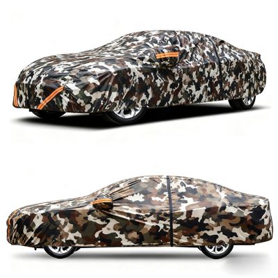Automobile Cover Large Size Compatible with Saab 96 1960-1980, Waterproof Windproof Sunproof Scratch-Resistant Frost-Proof Anti Freeze with Door Zipper Indoor Garage