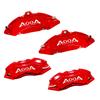 AOOA Red with White Logo Aluminum Brake Caliper Covers for 2018-2024 Audi Q5 (cant fit Tech package), Front & Rear Caliper Cover Kit view 1