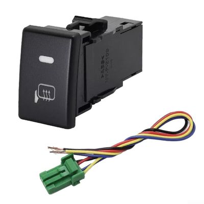 For Isuzu D-MAX 2012-2019, For MU-X 2012-2020, For Holden Colorado 2012-2020 LED Instrument Panel Control Switch Button, ABS PVC Dashboard Mounted ON-OFF Push Button(Side Mirror Heater)