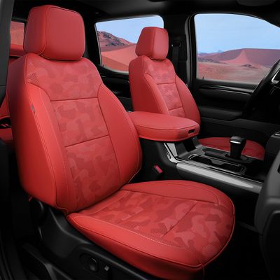 WeatherWard 2019-2026 Chevy Silverado/GMC Sierra Seat Covers, Red Camo