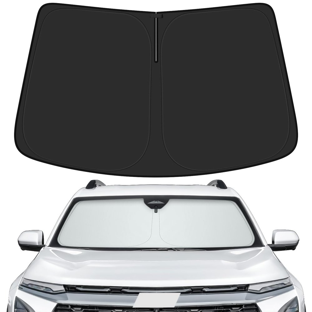 PeakPurit Car Windshield Sun Shade for Chevy 2018-2025 2026 Equinox Accessories (OEM Design) Reflective Foldable Heat Insulation Sunshade for Ultimate Protection