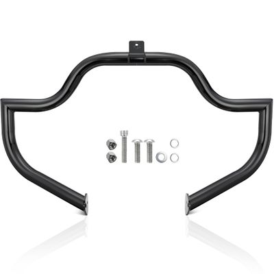 MoKitDora Crash Bar Highway Engine Guard 1.5" Fat for Harley 1997-2008 Touring Street Electra Glide FLHX FLHT Road King FLHR Models, Black