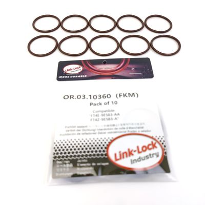LINK-LOCK 10PCS OR.03.10360 FKM Viton Sealing O-Ring Kit of Fuel Pump FT4E-9E583-AA FT4Z-9E583-A for FORD-C27PD0X for Ford USA-T27PD0X