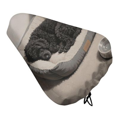 Waterproof Bicycle Seat Cover, Universal Bike Saddle Covers with Elastic, Poodle Bike Seat Cover Durable Rain Dust Protection for Road Mountain Bicycle