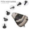 Waterproof Bicycle Seat Cover, Universal Bike Saddle Covers with Elastic, Poodle Bike Seat Cover Durable Rain Dust Protection for Road Mountain Bicycle view 3
