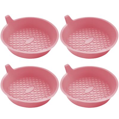 4PCS Car Cup Holder Coaster, Silicone Cup Holder Insert, Universal Non-Slip Cup Holders, Car Interior Accessories Insulation Drink Cup Pad for Women and Man (Pink)