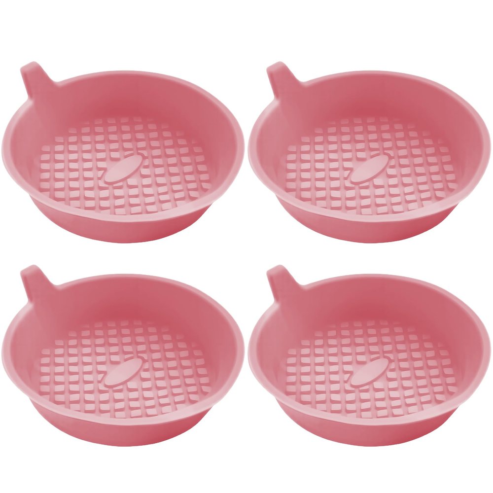 4PCS Car Cup Holder Coaster, Silicone Cup Holder Insert, Universal Non-Slip Cup Holders, Car Interior Accessories Insulation Drink Cup Pad for Women and Man (Pink)