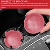 4PCS Car Cup Holder Coaster, Silicone Cup Holder Insert, Universal Non-Slip Cup Holders, Car Interior Accessories Insulation Drink Cup Pad for Women and Man (Pink) view 3