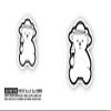 2 (Pieces) 3" and 5" Teddy Bear with Ice Cream Cone Sticker, Waterproof Vinyl Decals for Many Purpose Like Cars, Trucks, Laptops, Phones, Windows and More view 2