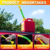Gas Can Spout Replacement & Red Gas Cap Combo 10.9" Leak-Proof PVC Hose & Durable Cap for Midwest/Scepter 1/2/5/10 Gallon Fuel Jugs (Fits 1.75"-1.8" Threads) (RG-2) view 3