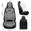Arocx Front Set for Toyota bZ4X Seat Covers 2023-2026, Gray-Black view 2