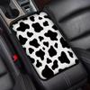 Mokiwala Universal Fit Center Console Armrest Cover - Soft, Stylish & Washable Pad for Car, Truck, SUV and RV, All-Day Comfort, Enhanced Protection - Brown Marble Pattern Design (Cow Pattern) view 1