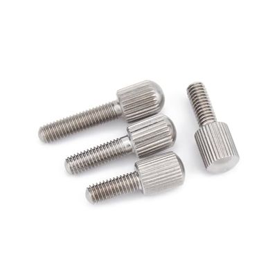 5pcs M4 x 16mm Knurled Thumb Hand Screw Bolt Grip Knobs Fastener Stainless Steel