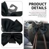 Icyfond 2PCS Car Seat Headrest Hooks, Cute Large Bow Car Seat Headrest Hook Hanger for Purse Bag, Auto Rear Seats Storage Hooks, Purse Hook Hanger Interior Decor, Universal for Most Cars(Black) view 4