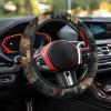 Aplkyhs Camo Hunting Steering Wheel Cover Anti-Slip Elastic Car Steering Wheel Protector Fashion Car Accessories Interior Breathable Universal Size Fit Most Cars SUV view 4