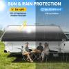 RVSNAIL RV Awning Fabric Replacement, Black , Fits 24FT Awnings, 23'2" Wide view 3