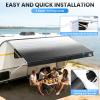 RVSNAIL RV Awning Fabric Replacement, Black , Fits 24FT Awnings, 23'2" Wide view 4