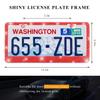 Rdxcv Bling License Plate Frame, Premium Stainless Steel Diamond License Plate Holder with Mounting Kit, Bedazzled Rhinestone Car Tag Cover for Women Men, Car Accessories (Red) view 4