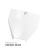 Plastic Front Number Plate Fairing Cover for HN50 Dirt Bike Black White view 2