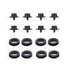 BHUPWZE 8SET 16pcs Floor Mat Clips Kit 3D0864851B41 3D0061795B41Compatible Golf GTI view 1