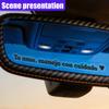 DEAELF 5PCS Te Amo Maneja Con Cuidado Sticker Decals, Spanish I Love You Drive Safe Mirror Sticker, Inspirational Message Vinyl Car Rear View Mirror Window Decal, Lovely Present for Her, Him (Black) view 3