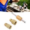 1/2 to 1/4 SAE and 1/4 SAE to 1/2 Coolant Tank Copper Adapter Set with Valve Core Wrench for HVAC Refrigeration Maintenance Material view 4