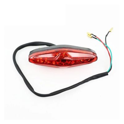 Motorcycle Tail Light Rear Taillight Brake Warning Turn Signal LED Lamp Waterproof Universal Fit for Pit Dirt Bike Accessory