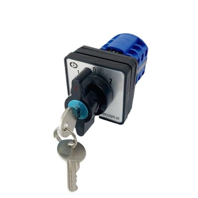 Cam Switch with Key Lock YMW26 LW26-20YS2/3 Three Positons Silver Contact 20A 3 Poles Electrical Rotary Selector